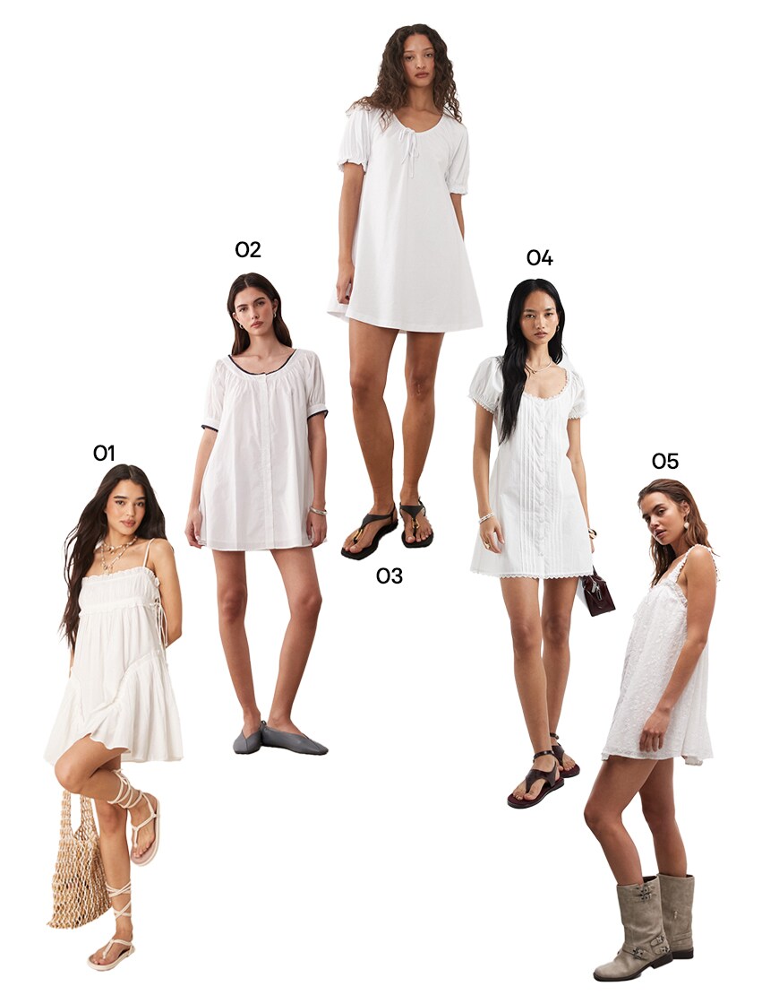 Collage of ASOS dresses