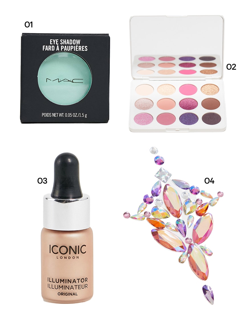 Collage of ASOS makeup