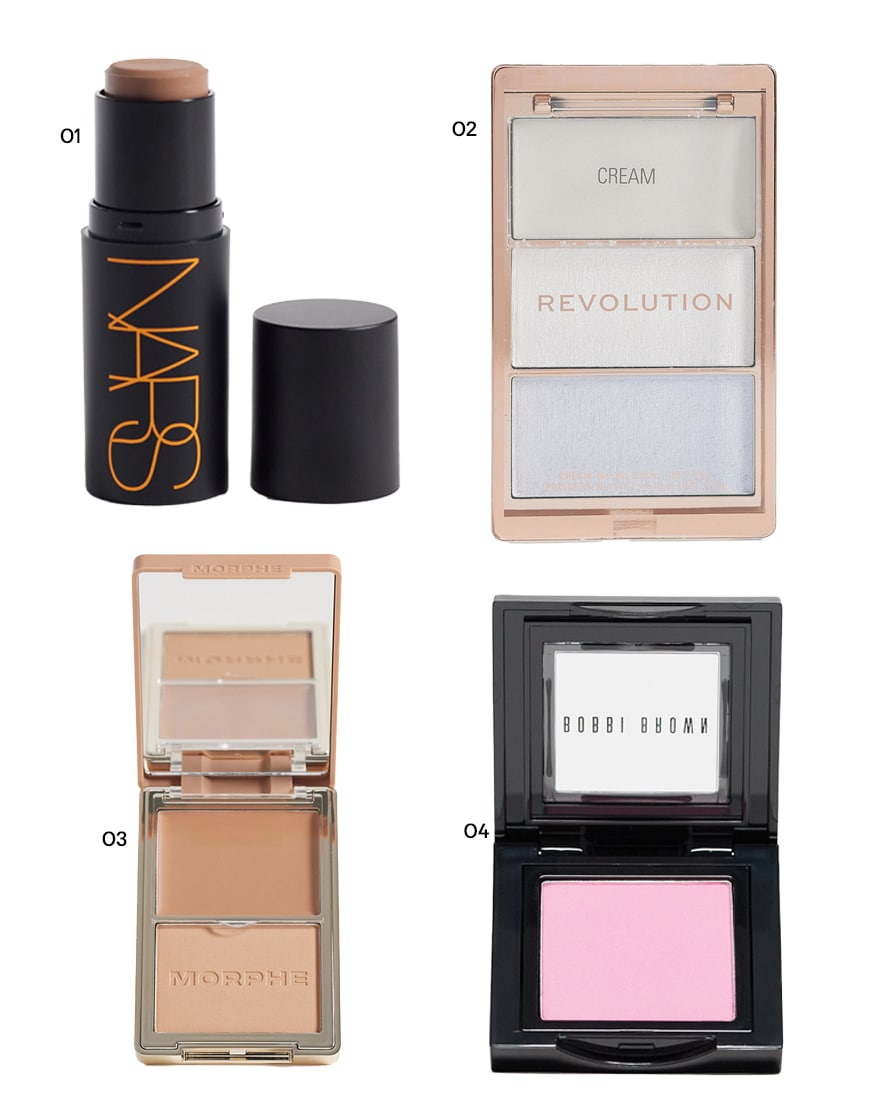 Collage of ASOS makeup products