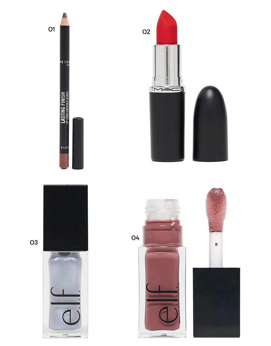Collage of ASOS makeup products