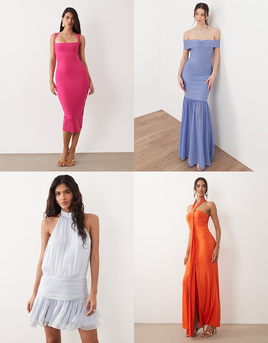 Collage of ASOS dresses