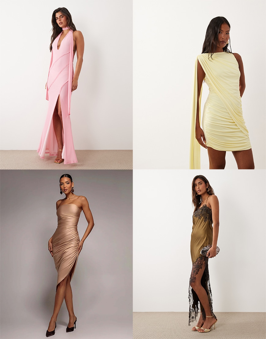 Collage of ASOS dresses