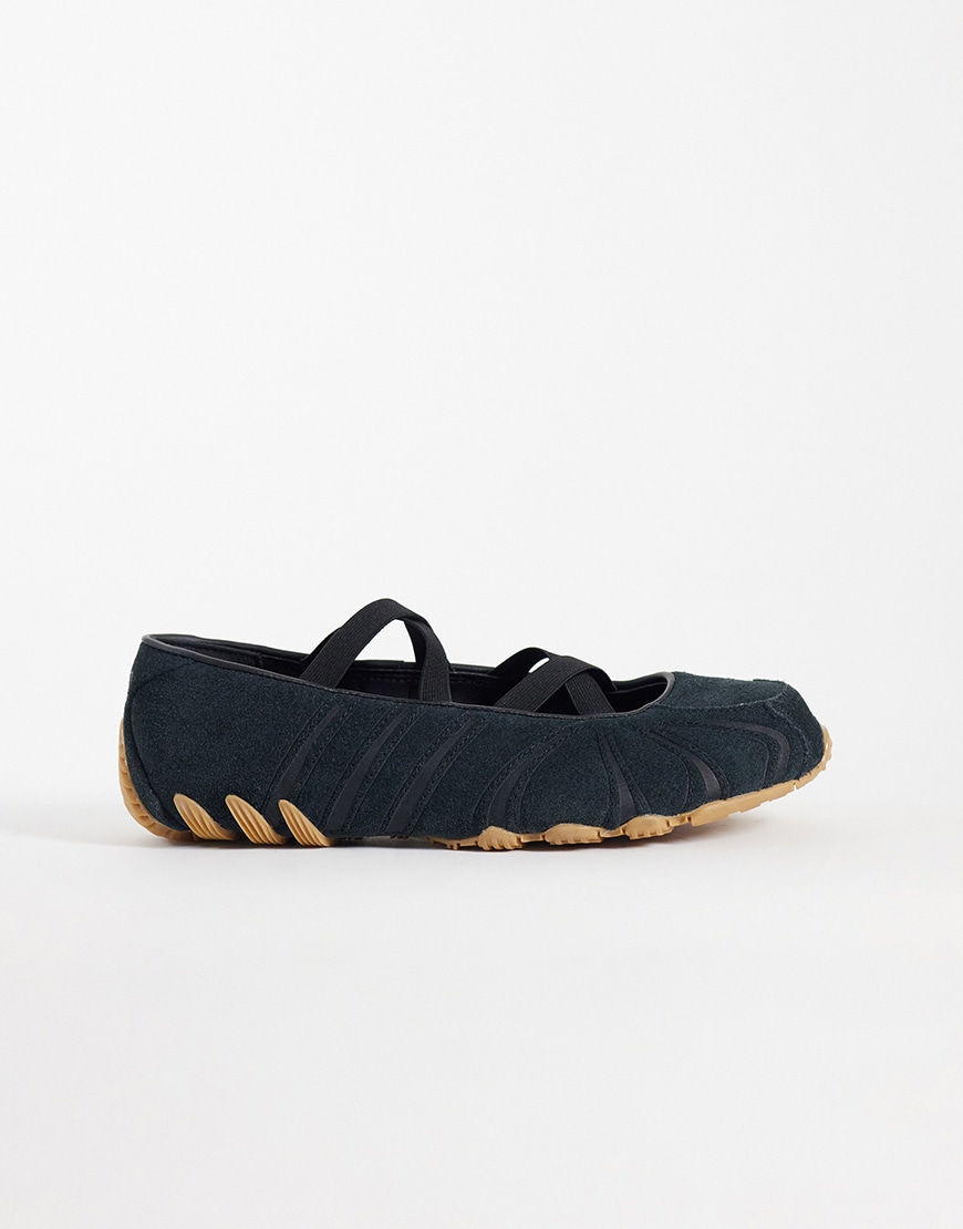 adidas Originals Ghostsprint ballet flat in black | ASOS Style Feed