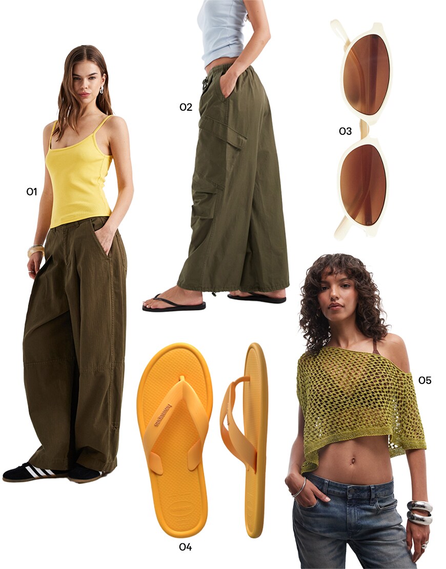 Collage of ASOS products