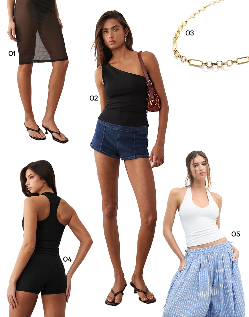 Collage of ASOS products