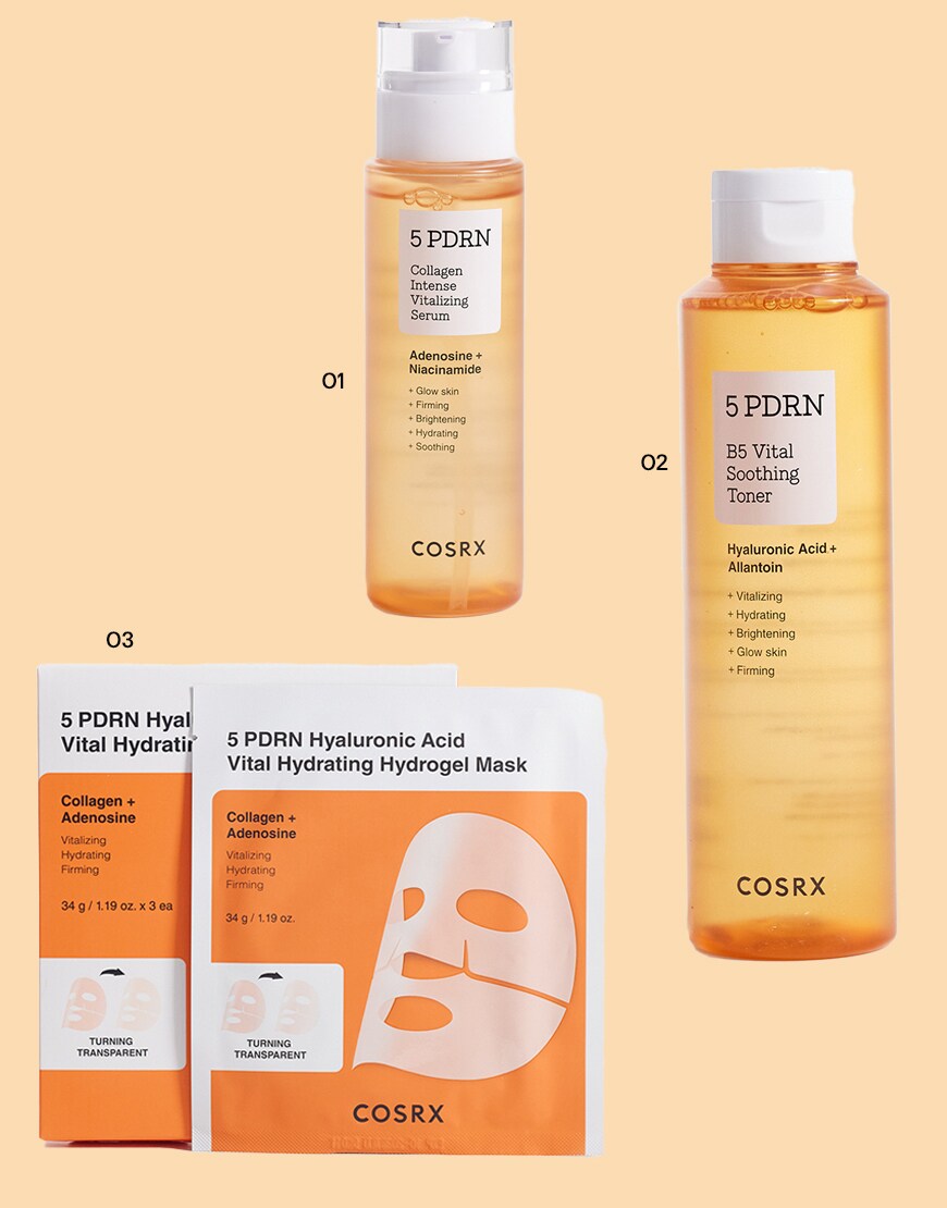 Collage of COSRX PDRN products