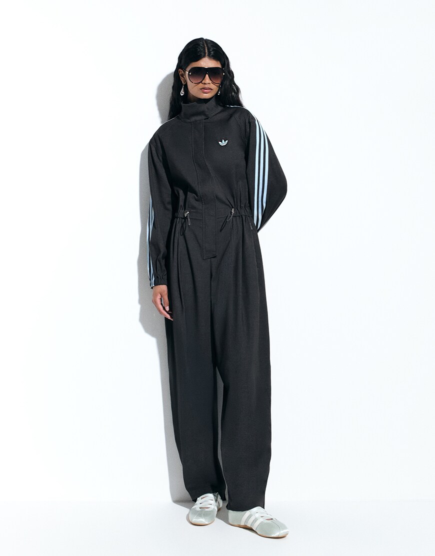 Woman wearing black adidas tracksuit | ASOS Style Feed