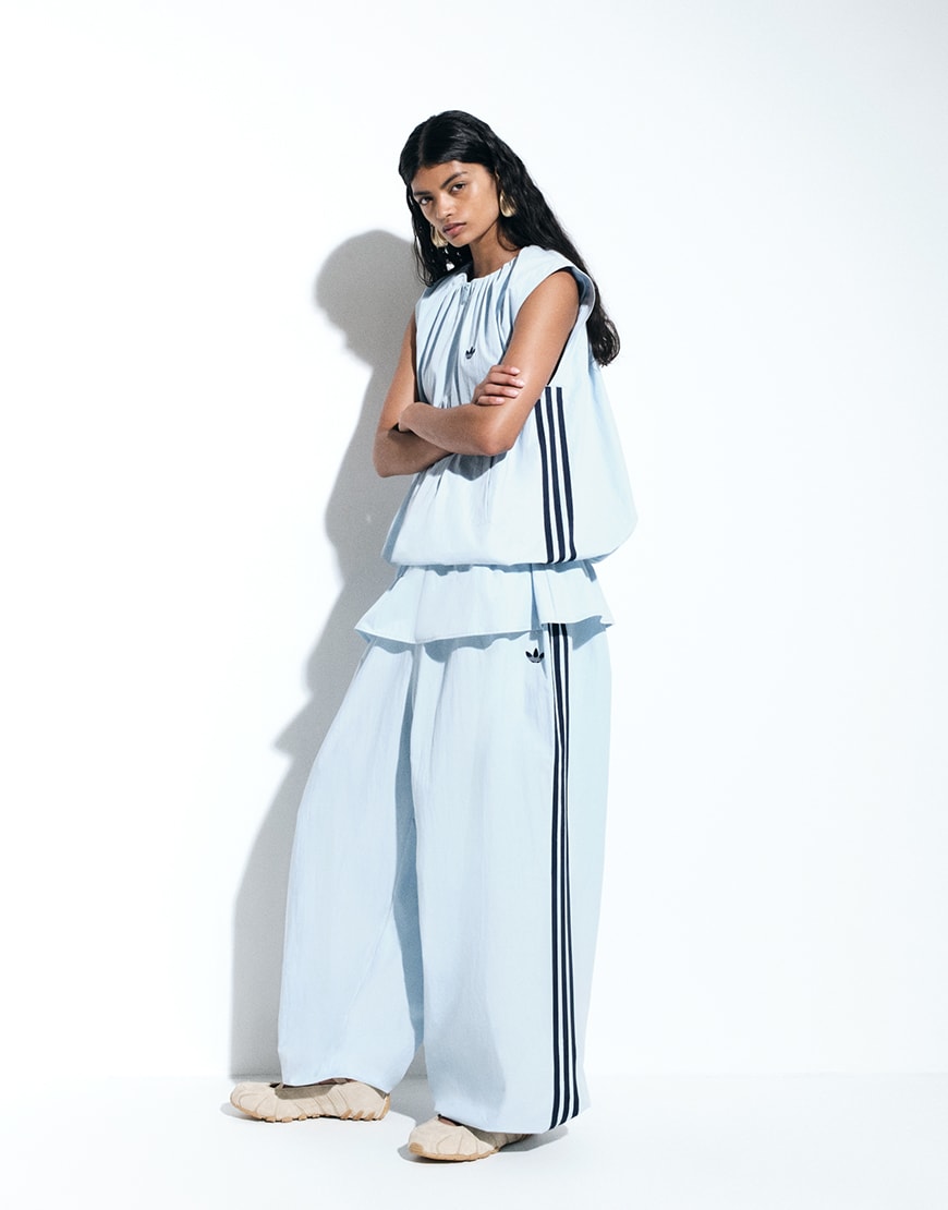 Woman wearing blue adidas coord | ASOS Style Feed