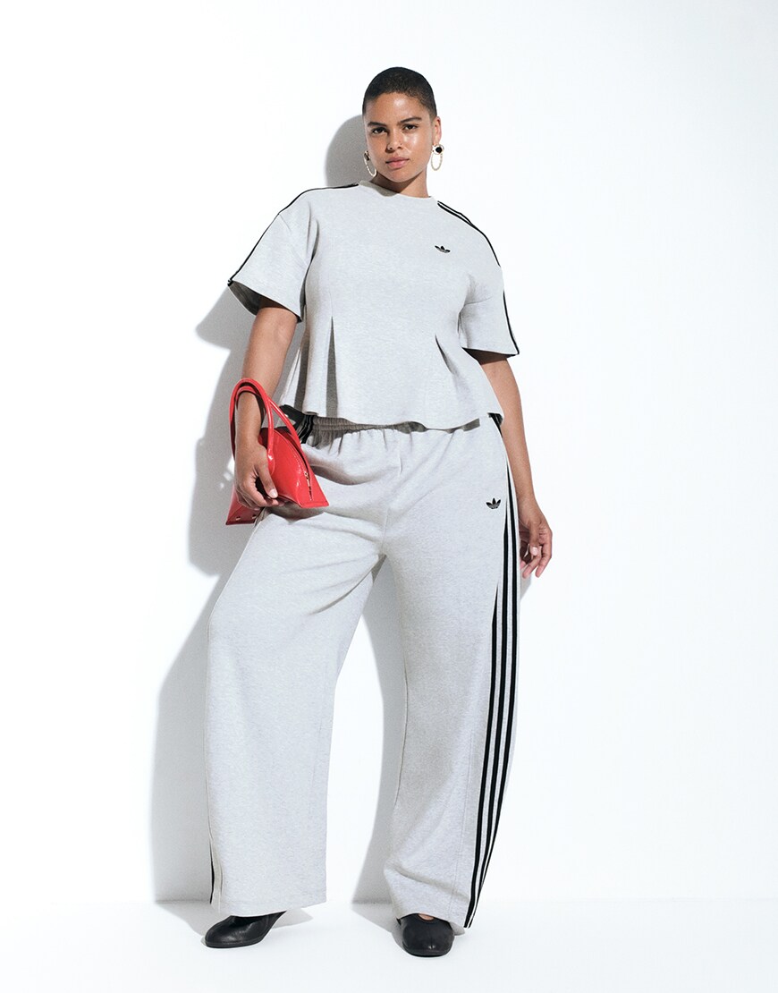 Woman wearing grey adidas coord | ASOS Style Feed