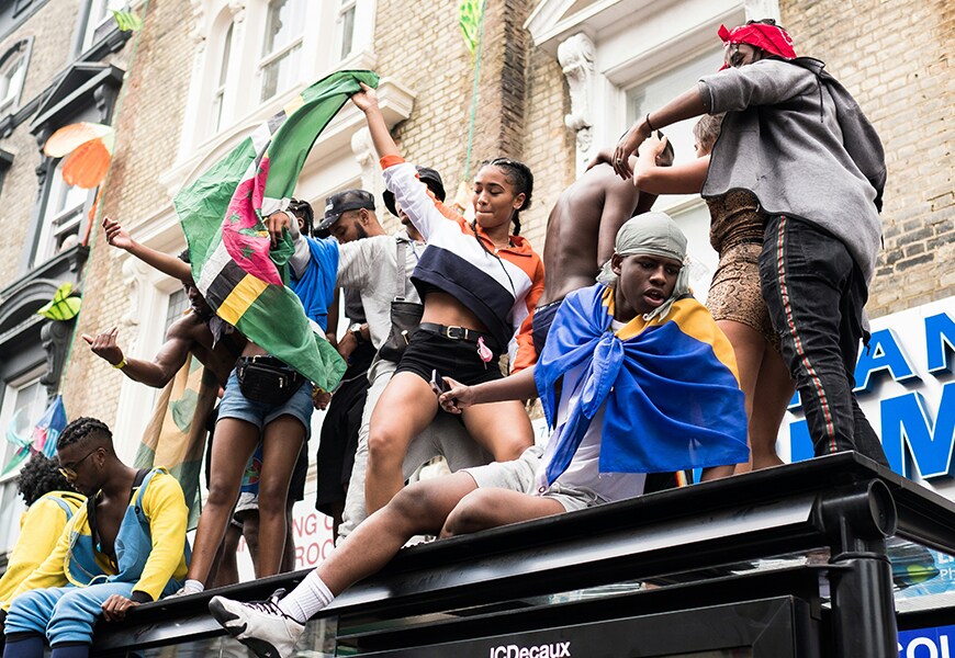 People at Notting Hill Carnival