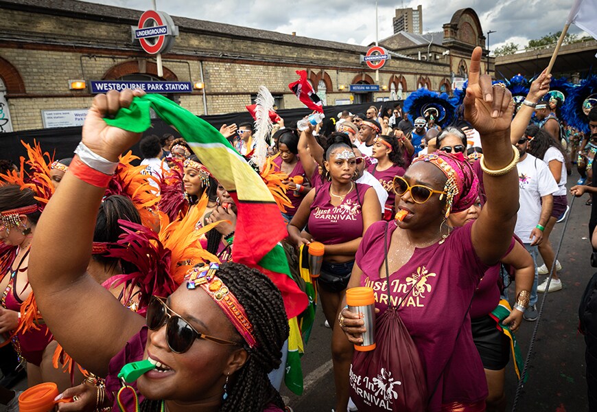 People at Notting Hill Carnival
