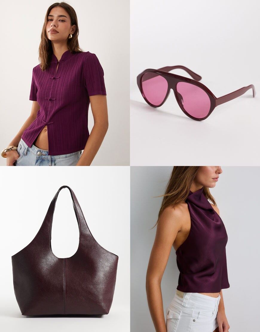 plum autumn colour trend| ASOS Style Feed
