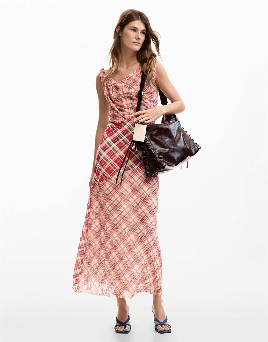transitional season checked dress| ASOS Style Feed