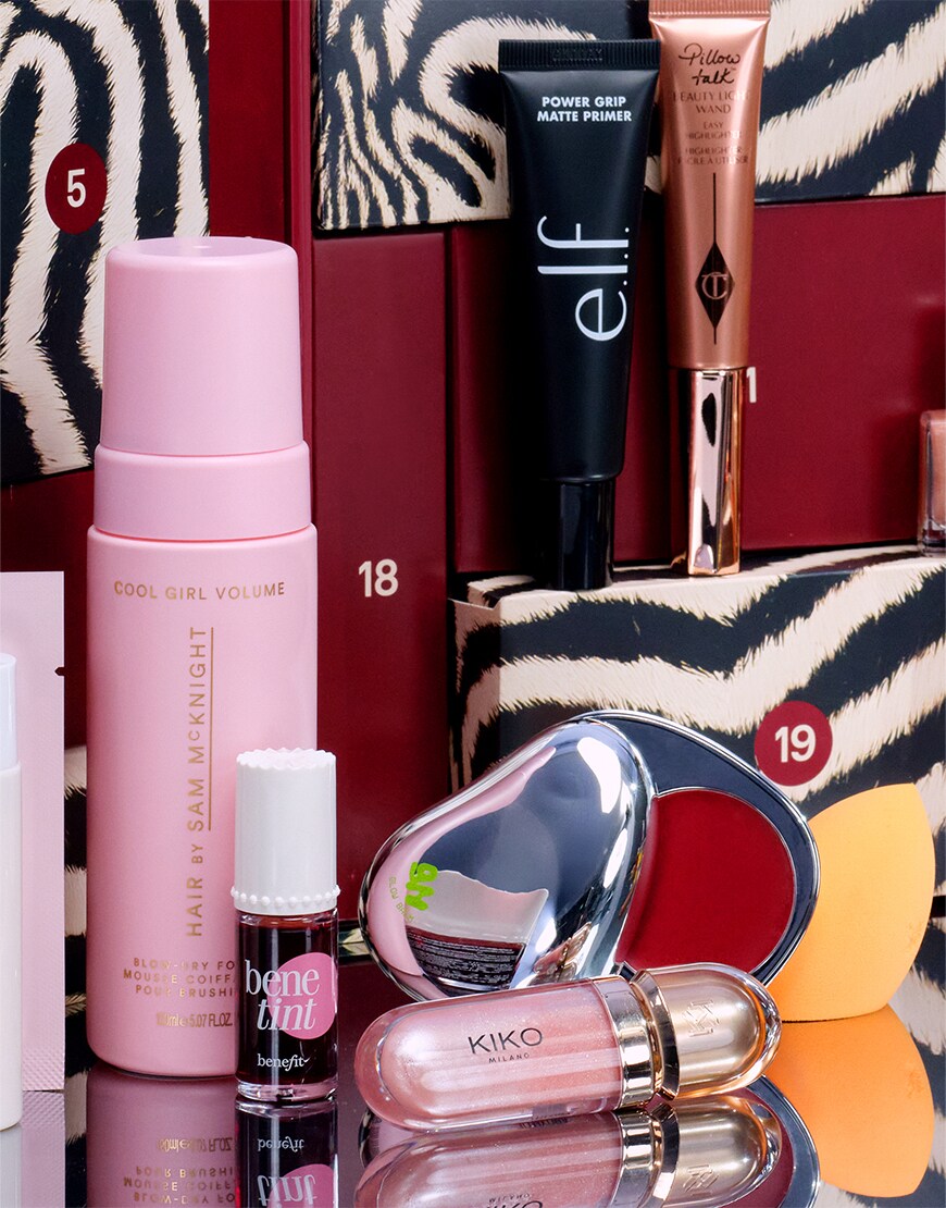 Collection of ASOS beauty products