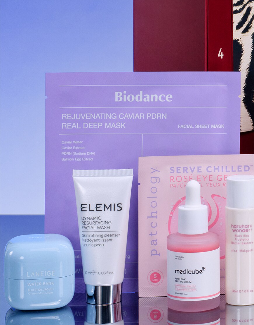 Collection of ASOS beauty products