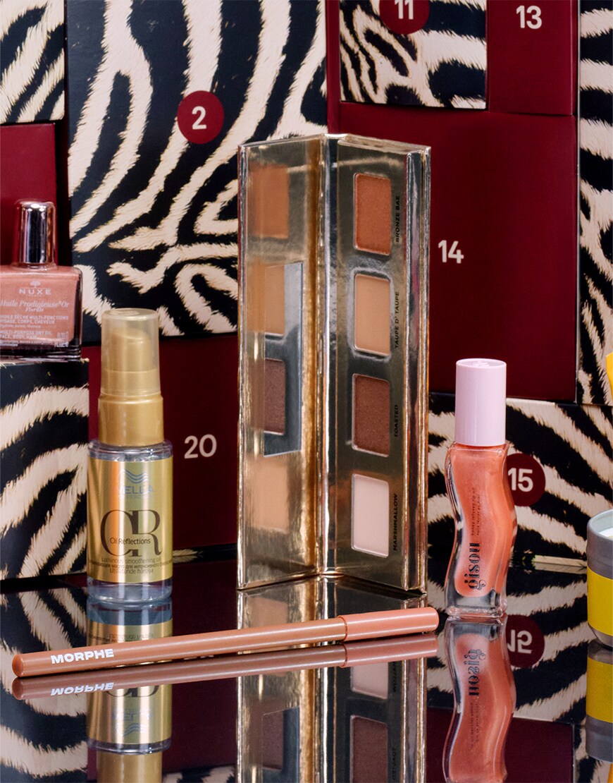 Collection of ASOS beauty products