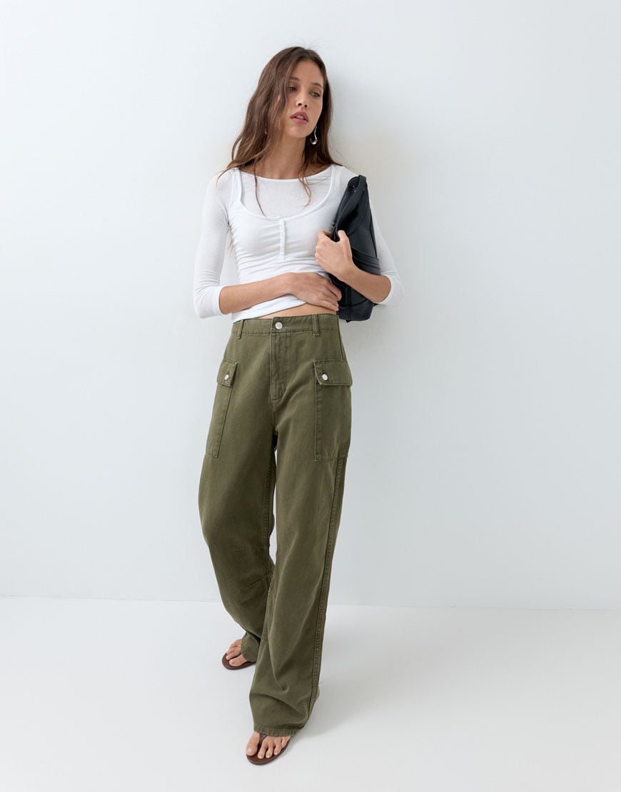 ASOS DESIGN casual cargo trouser in khaki  £45.00£45| ASOS Style Feed