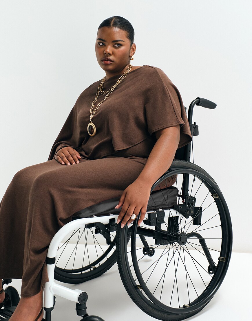 Woman wearing ASOS Adaptive dress | ASOS Style Feed