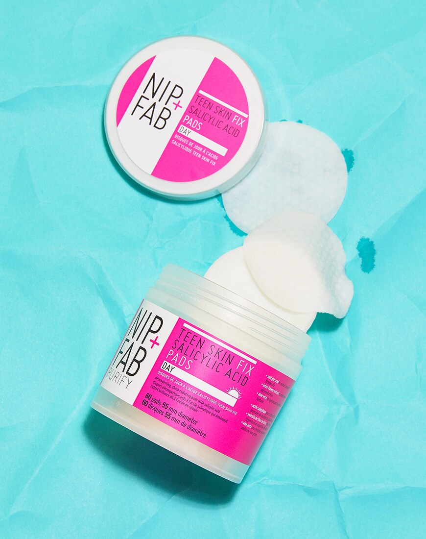 NIP+FAB - Teen Skin Fix - Disques de jour à l'acide salicylique - 80 ml